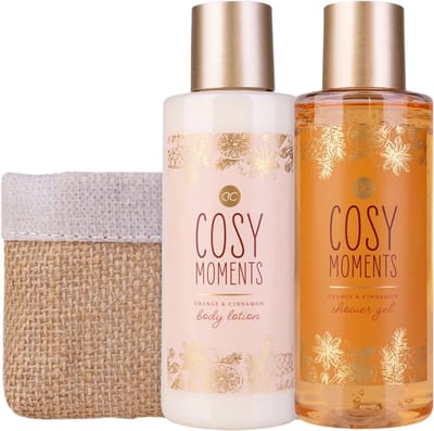 green-goose® Bad Verzorgingsset - 3 delig - 150 ml Showergel - 150 ml Body Lotion - Sinaasappel en Kanneel geur