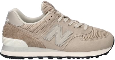 New Balance W574 Dames Sneakers - Beige