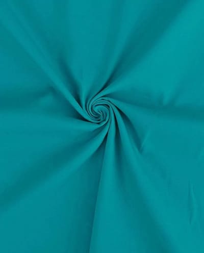 Poplin Katoen Uni Stof per Meter – Licht Petrol – Glad & Stevig – 100% Katoen – Voor Kleding & Decoratie