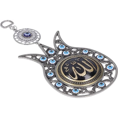 Pendentif Ornement Feng Shui en Métal pour Protection Chanceuse Décoration Murale Maison Bureau black
