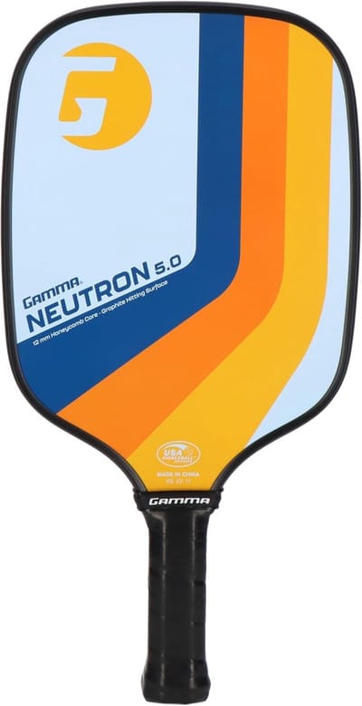 Pickleball Racket - Padelracket Graphite - Sportief Spelen - USAPA Goedgekeurd - 40x20 cm - Grafiet Zwart