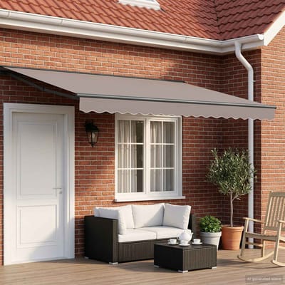 vidaXL - Handmatig - Afsheringsframe - Verstelbaar - Antraciet - 4 - x - 2 - m - Staal