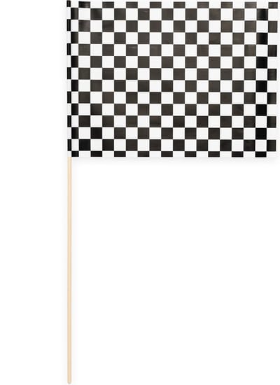 10 Papieren zwaai vlaggen 20 x 30 centimter Race / Formule 1