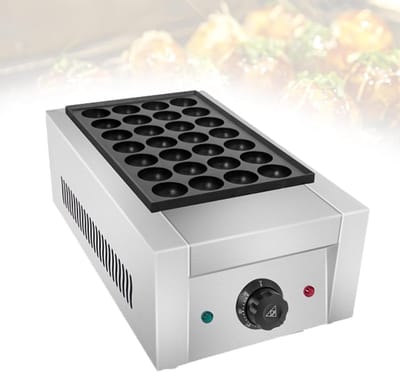 Mini Pannenkoek Apparaat - Poffertjespan Elektrisch - Snacks Maken - Hoge Dichtheid Aluminium - 52 x 30 x 20 cm