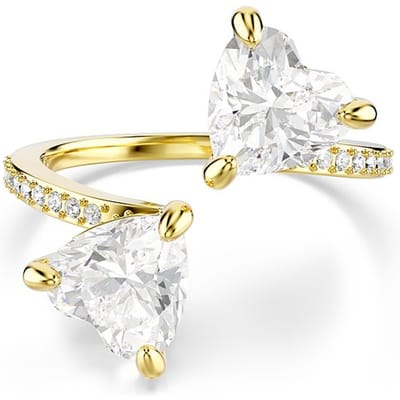 Swarovski Mesmera Dames Ring Metaal - Transparant/Goud - 19.25 mm / maat 60