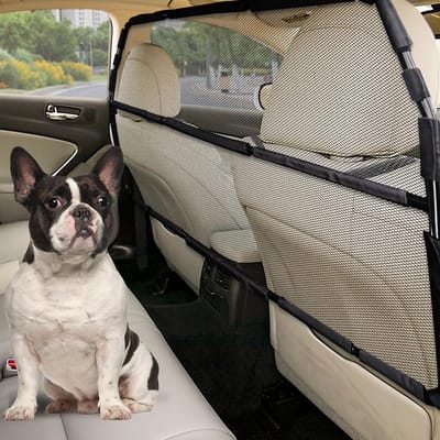 Hond Autohek Scheidingsrek voor Rear Seat en Bagageruimte, Ontsnappingsbestendig