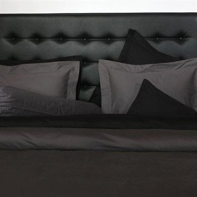 Refined Basic Twill hoeslaken - Antracite - 2-persoons (140x200 cm)