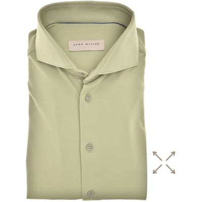 John Miller Overhemd The Miller Hyperstretch Shirt Licht Groen / male