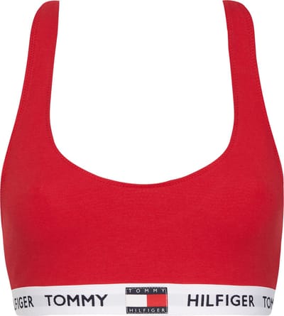 Tommy Hilfiger dames Tommy 85 bralette - katoen ongevoerd - rood