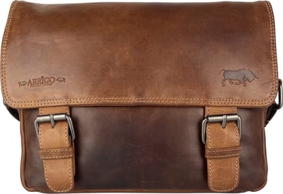 Schoudertassen Vrouw Messenger Bag Schoudertas Dames - Leer - Crossbody - Cognac