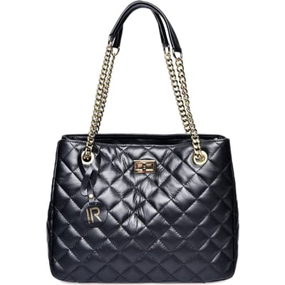 Isabella Rhea Zwart Rundleer Tas