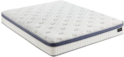 Vente-unique Set 180 x 200 cm opbergbedbodem licht natuur + hybride matras 7-zone pocketvering en traagschuim dikte 25 cm - MALAO van PALACIO