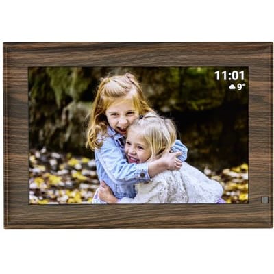 TFA Dostmann FRAMEO App Digitale WiFi-fotolijst 25.7 cm 10.1 inch 1280 x 800 Pixel 32 GB Hout (donker), Zwart