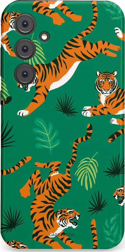 Casetastic Hoesje Geschikt voor Samsung A35 - Stijlvolle Beschermende Duo-layer Case - Oerwoudkracht