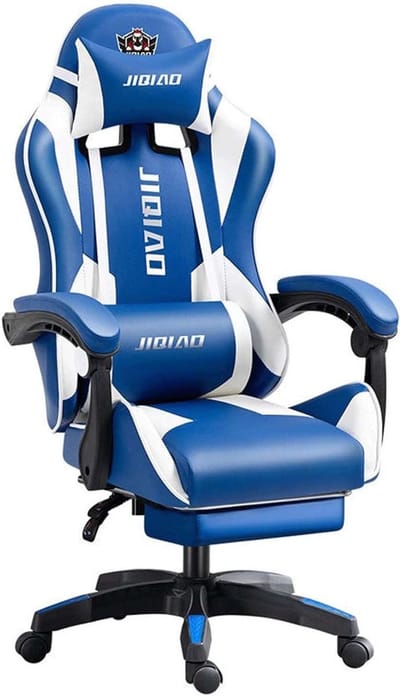 Gaming Stoel - Computerstoel Ergonomisch - Comfortabel Zitten - Verstelbare Rugleuning - 31 x 11 x 23 cm - Zwart