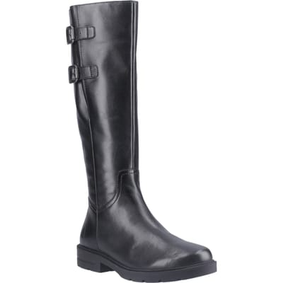Hush Puppies Tallulah Leren Zwarte Dameslaarzen