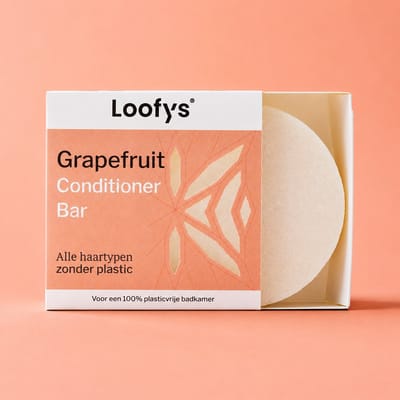 Loofys Natuurlijke Conditioner Bar Grapefruit – Voor Alle Haartypes – Zonder Siliconen & Parabenen – Vegan & Plasticvrij – 60g