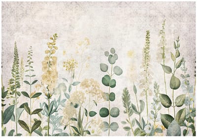 WALLARENA - Behang 254x184 cm + Fotobehang - Vliesbehang - Bladeren motif - Naar de slaapkamer, woonkamer - Op Flizelinie - Groen