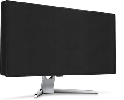 kwmobile beschermhoes monitor geschikt voor 34-35" Monitor hoes - Computerscherm cover - Computer accessoires - PC scherm stofkap in zwart