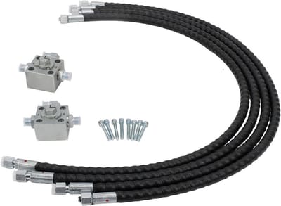 3-delige 3-weg omleidingsklep voor graafmachines van 1-2 ton met flexibele slangen van 31 inch voor optimale prestaties