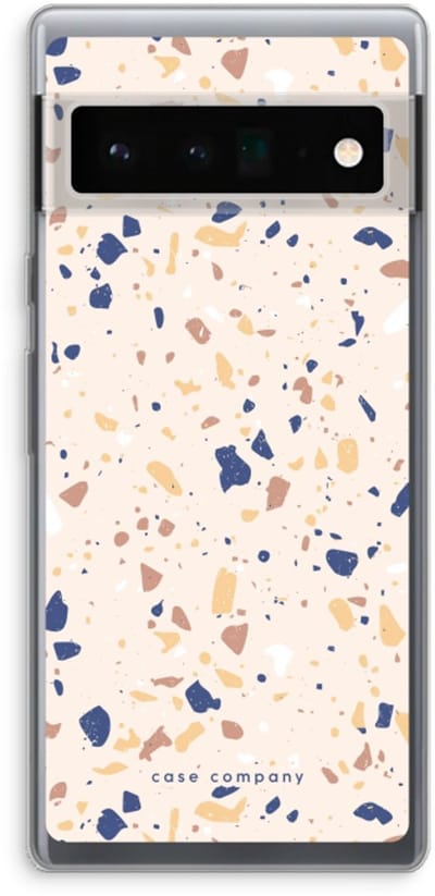 Case Company® - Hoesje geschikt voor Google Pixel 6 Pro hoesje - Terrazzo N°23 - Soft Cover Telefoonhoesje - Bescherming aan alle Kanten en Schermrand
