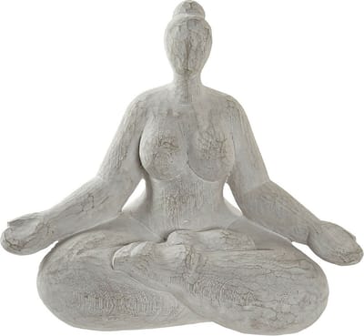 Items Home decoratie beeldje yoga dame - zittend - 27 x 15 x 24 cm