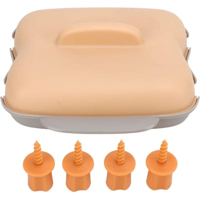 Cuiseur à Maïs Micro-ondes PP de Qualité Alimentaire Sans BPA Micro-ondable Portable 2 Épis de Maïs Cuisson à la Vapeur Cuisine rose