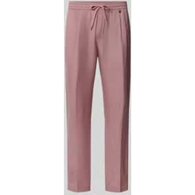 regular fit broek van mix van linnen en viscose model 'NEIL'
