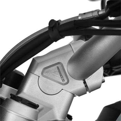 Stuurklem Motorfiets - Stuurverhoger Adapter - Comfortabel Rijden - Verhoogt 30mm Verplaatst 25mm - CNC Aluminium - Zilver