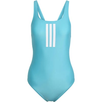 Dames badpak met V-hals en 3 banden adidas