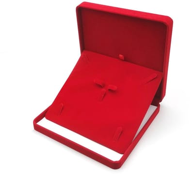 Dailygoods- Sieradenbox - Roze Velvet - 19 x 19 x 3.8 cm - Juwelenopslag - Antikras - Dames Sieraden - Stabiele Constructie - Juwelendoos