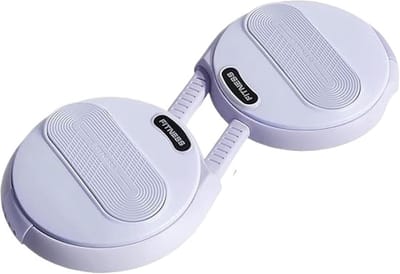Buikspier Twister Board - Taille Trainer - Core Training - Met Weerstandsbanden - Compact Ontwerp - Lichtpaars