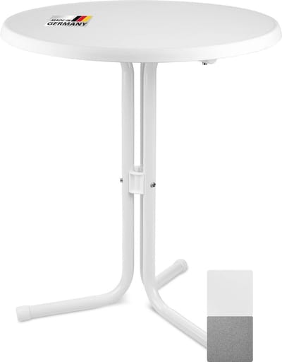 Ronde Tuin-, Bistro- en Bijzettafel Ø 60 cm - Weerbestendige Tafel voor Binnen en Buiten