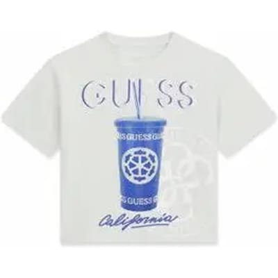 T-shirt met opdruk voor meisjes Guess Midi