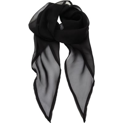 Premier Uniseks sjaal van chiffon in kleuren voor volwassenen (Zwart)