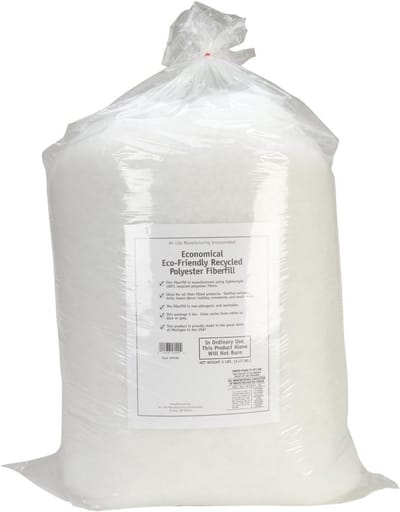 Gerecycleerde Polyester Vulling 5lb – Duurzame Vullvezels voor Kussens en Speelgoed
