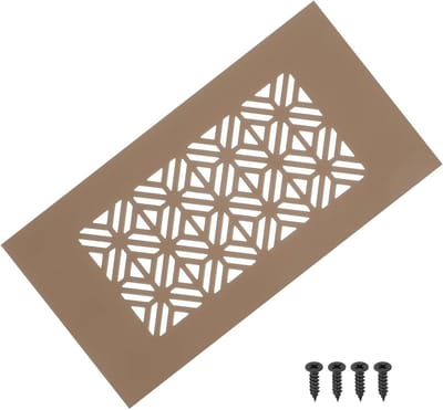 Ventilatierooster - Luchtgitter - Kast Ontluchten - Aluminium Legering - 15 x 8 cm - Bruin