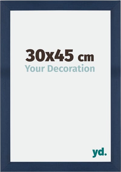 Your Decoration - Fotolijst 30x45 cm - MDF - Donkerblauw Geveegd - Mura