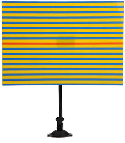 Dailygoods- Verwijdertool met LED Licht - Reflector Plaat - Acryl - 21 x 30 cm - Geel/Blauw - Voor het Controleren van Dents - Deukdetectie