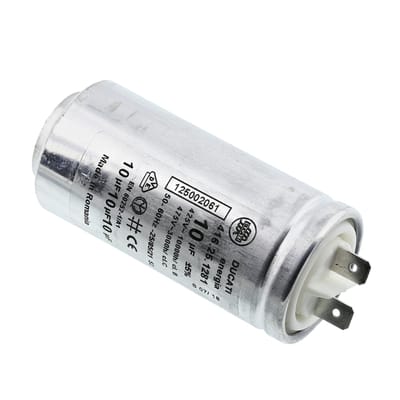 eVendix Condensateur 10 µF Compatible avec AEG 125002061/5 pour sèche-Linge et sèche-Linge