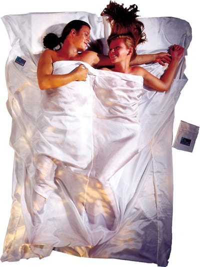 Cocoon Travelsheet Double, 100% Silk (Maat - 220 x 180 cm, Kleur - Natural)