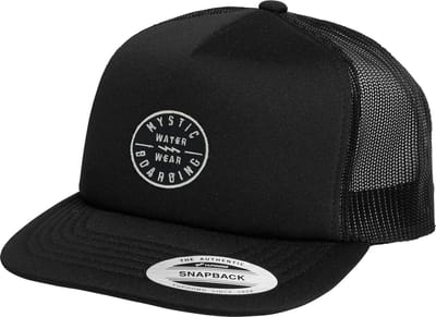 Mystic Boarding Flat Cap - Black