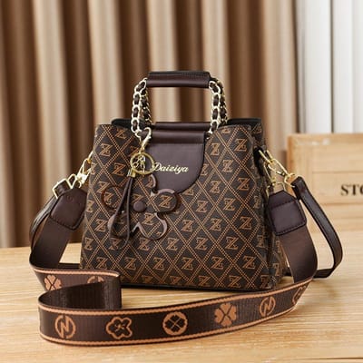 Dames Tassen Nieuwe Stijl Trendy en High-end Mode Bedrukte Handtassen voor Dames Tassen Crossbody Tassen Grote Capaciteit Emmer Tassen ， black