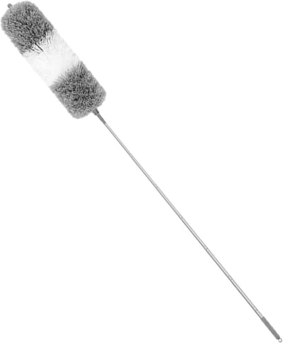 Lange Plumeau - Microvezel Stoffer - Hoge Oppervlakken Reinigen - Intrekbaar Buigbaar - Tot 2.8 Meter - Grijs
