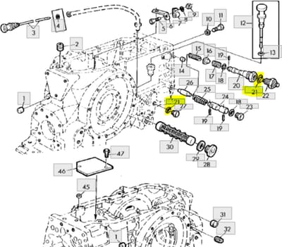John Deere - O-Ring Behuizing Versnellingsbak - R26375 - Modellen 1530, 2030, 1830