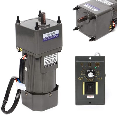 Transmissiemotor Elektromotor - Asynchrone Motor - Traploos Toerental Instellen - Hoge Koppel 24 Nm
