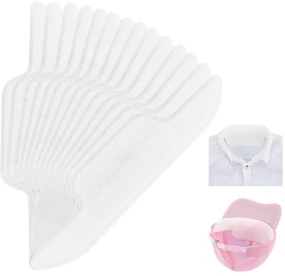 Solidchoice- Zweetpads 100 stuks - Kraagbeschermers 293 x 68 mm - Zweetabsorberend - Voor hoeden/shirts - Eenvoudig te gebruiken - Scheur en wasmachinebestendig