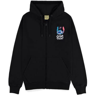 Lilo & Stitch - Disney Vest met capuchon - Stitch - S tot XXL - voor Mannen - zwart