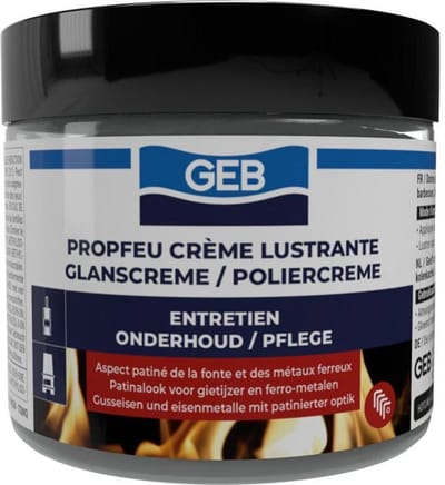 Propfeu-GEB Polijstcrème - Onderhoudt en beschermt gietijzer - Pot van 220 ml