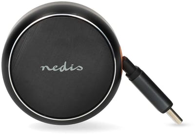 Nedis Autolader - 30 W - 2.4 / 3.0 A - Outputs: 1 - USB-C intrekbare kabel - 0.70 m - Automatische Voltage Selectie